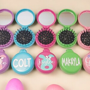 Personalized Easter Brush - 5 Color Options - Easter Bunny - Easter Basket Stuffers - Easter Party Favors - Kids Easter Gifts
