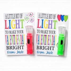 Mini linternas de San Valentín - Regalos para el aula sin dulces - Recuerdos de fiesta de San Valentín - Regalos de San Valentín para niños