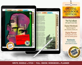 Frankenstein: Digital Notebook Edition - for Notability, Goodnotes, on iPad & tablets. Perfect for GCSE English Literature Revision