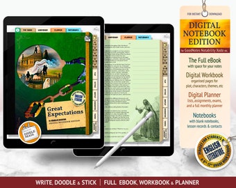 Great Expectations: Digital Notebook Edition - for Notability, Goodnotes, on iPad & tablets. Perfect for GCSE English Literature Revision