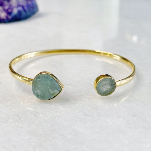 Accessorize Blue & gold diamante bracelet/cuff 