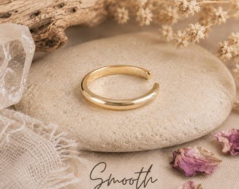 14k gold filled teenring: verstelbare gladde lichaamssieraden