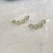 Gold ear climbers | Gold Vermeil ear crawler | Aqua Chalcedony threader earring | gemstone earrings | Gold ear cuff | gold gemstone Earlines 