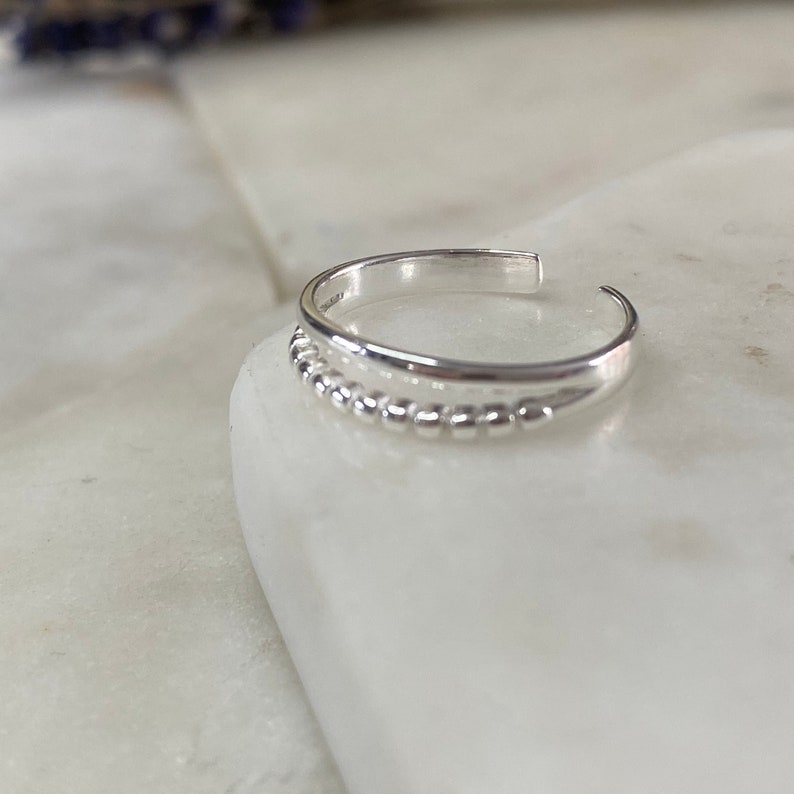 925 Solid sterling silver toe ring, dainty toe ring, silver midi ring, adjustable silver toe ring, festival jewellery, adjustable ring