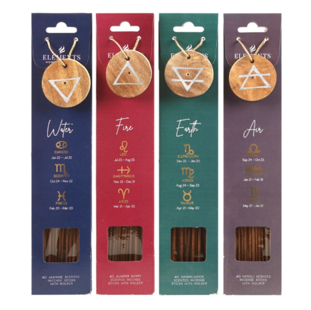 Choose Your Chakra Incense Sticks Zodiac Elements Indian Incense Fire