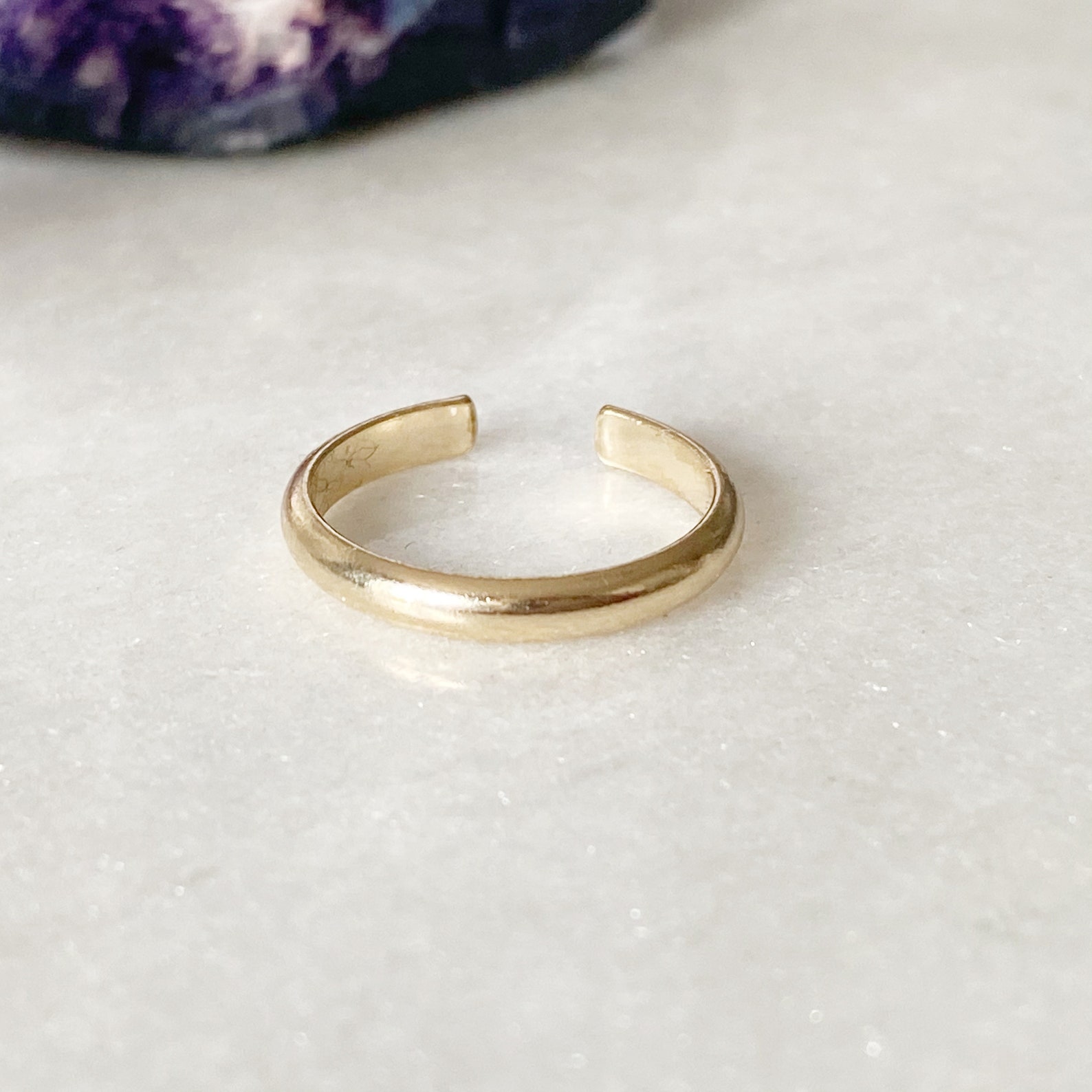 Gold Toe Ring 14k Gold Filled Toe Ring Adjustable Gold Toe Etsy UK