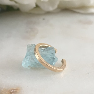 Gold Ear Cuff | Square Ear Cuff | No Piercing Gold Filled Ear Cuff | Minimalist Gold Ear Cuff  |14K Gold Filled Earcuff  |Fake Conch ring