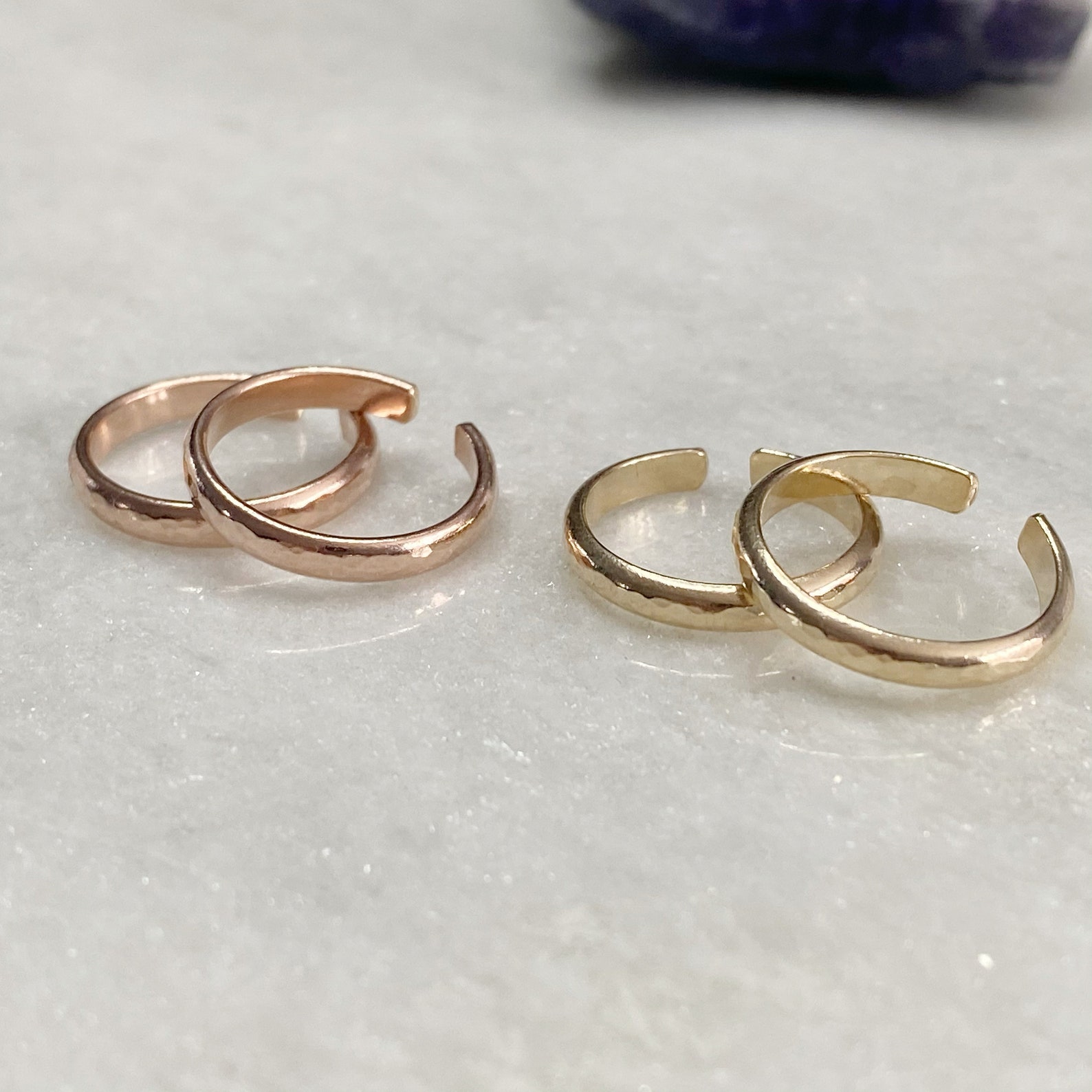 Rose Gold toe ring 14k gold filled toe ring adjustable gold Etsy
