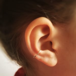 Hammered Ear Cuff | Rose gold Ear Cuff | Conch Cuff | No piercing cuff | Delicate ear cuff | Fake conch ring | Adjustable Ear Cuff