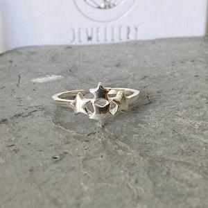 925 Solid sterling silver star toe ring, Star silver toering, silver midi ring, adjustable silver toering, festival jewellery