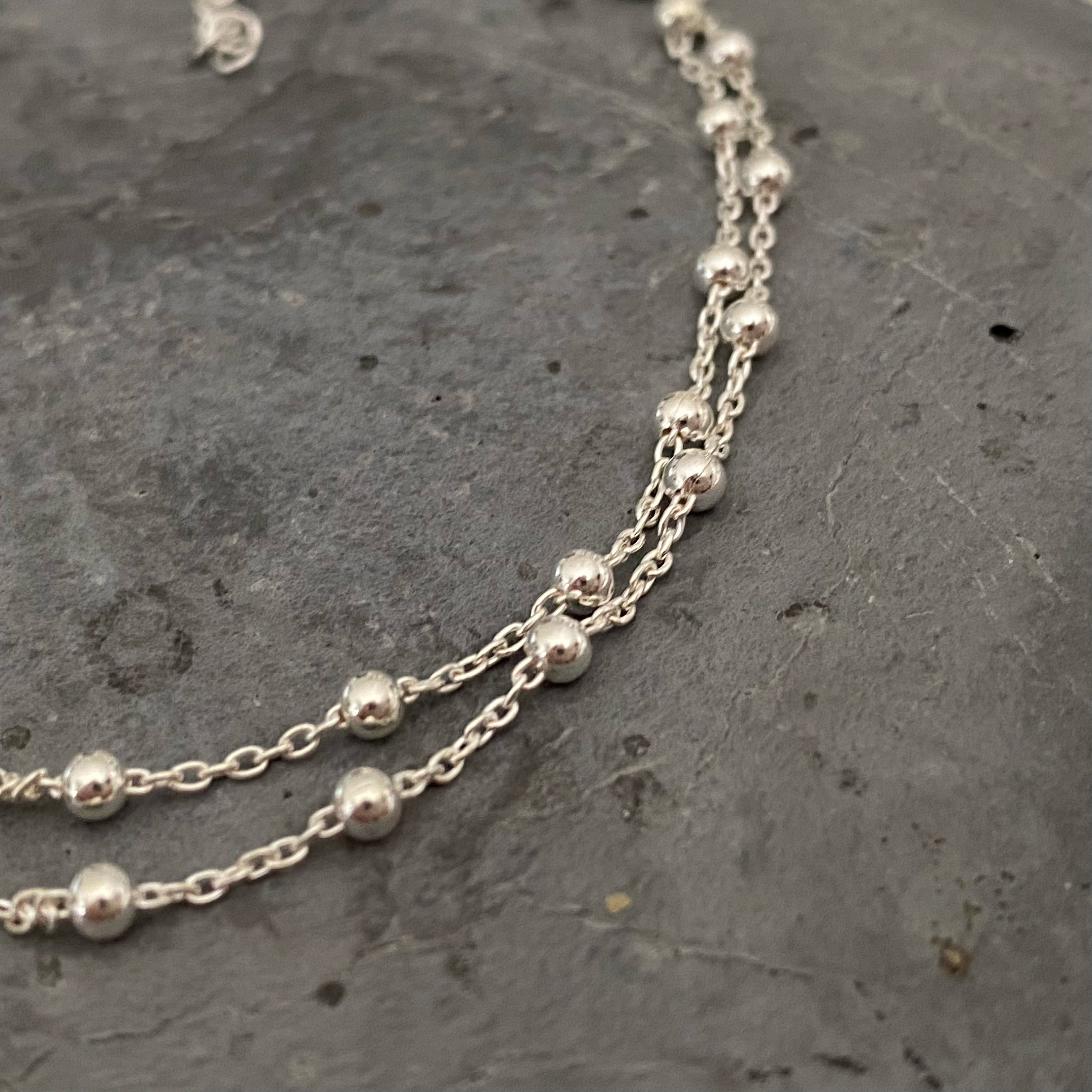 Silver ball anklet Clearance