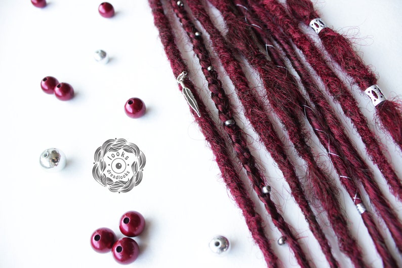 Clip in dreadlocks. Set of 2 clips. Hair accessories to party Etsy