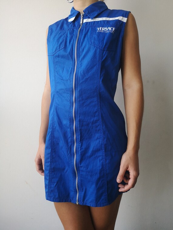 VERSACE Y2K Dress | Versace Tank Dress | 90s Versa