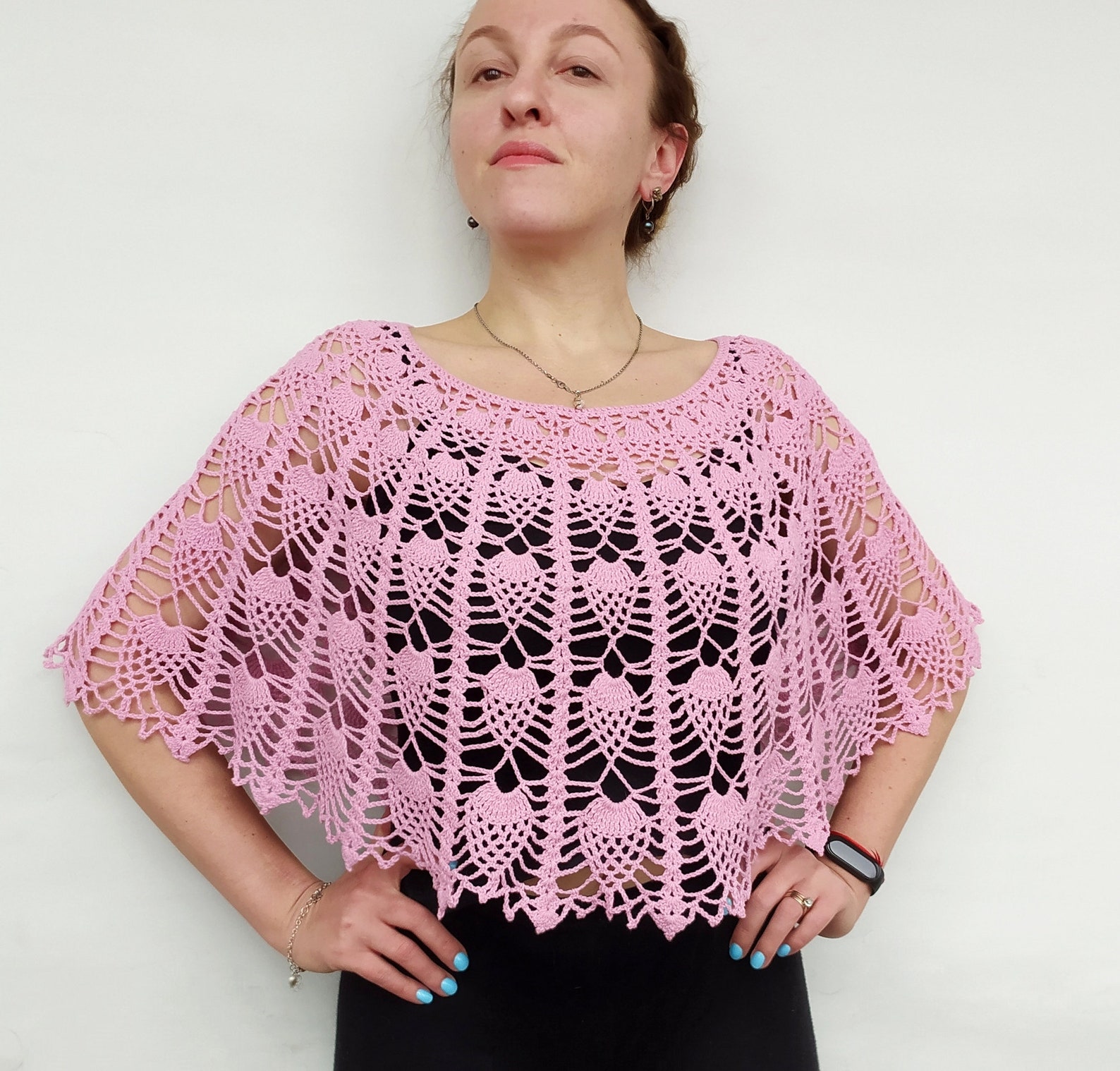 Crochet Lace Capelet PATTERN Tutorial Foto and Diagrams - Etsy