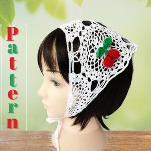 Patrón, tutorial, fotos y gráficos de pañuelo de verano a crochet