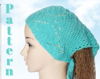 Crochet Hair Kerchief Pattern: Warm Bandana Tutorial (PDF)