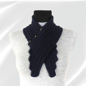 Keyhole Scarf for Woman or Man, Bow Tie Scarf
