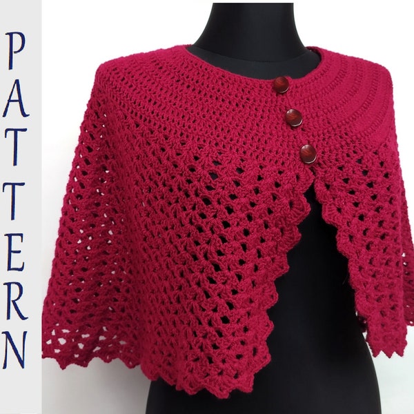 Capelet au crochet MOTIF, tutoriels, photo et graphiques