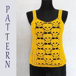 Crochet Lace Summer Tank Top PATTERN, PDF