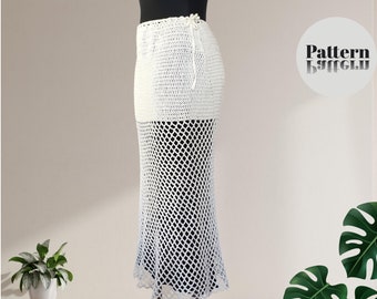 Crochet Mesh Skirt Pattern Tutorial with Photo and Diagrams