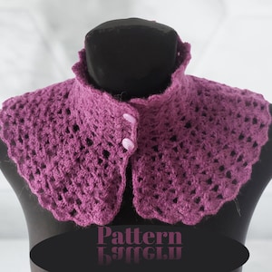 Crochet Neckwarmer PATTERN,  Tutorial, Photo and Diagrams