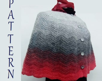 Crochet Capelet PATTERN Large Size, PDF