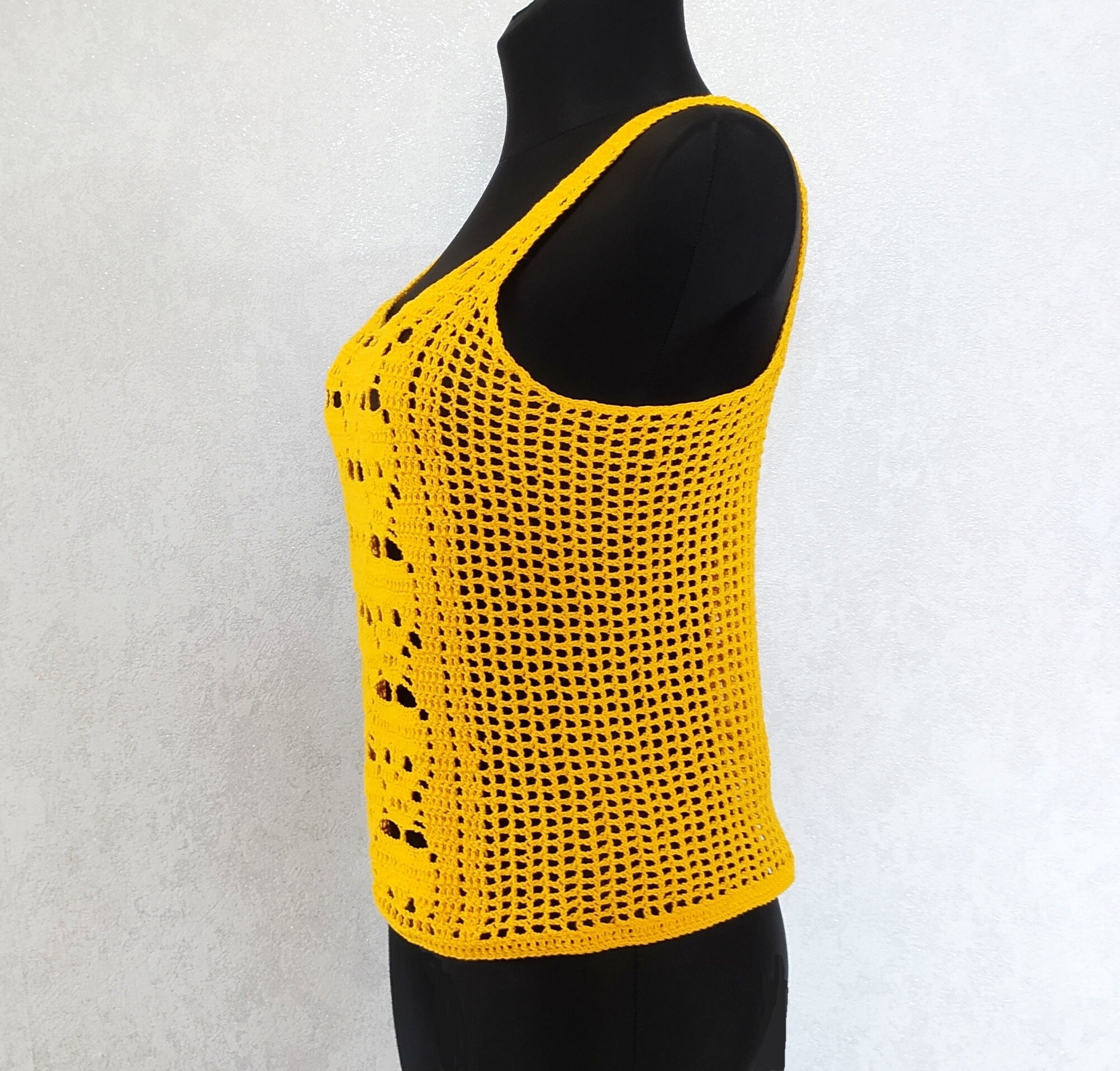 Crochet Lace Summer Tank Top PATTERN, PDF - Etsy