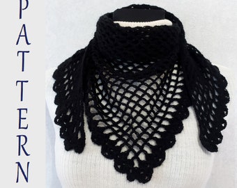 Crochet Pattern Lace Woman Scarf or Shawl