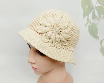 Women’s Vintage cream color sequined hat in good condition Ladies Wedding Cap Hat Cream Ribbon Sequin Headband Vintage  main image 4
