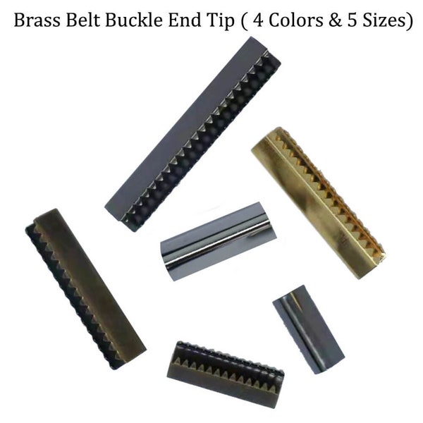 10 PCS Brass Belt Buckle End Tip--