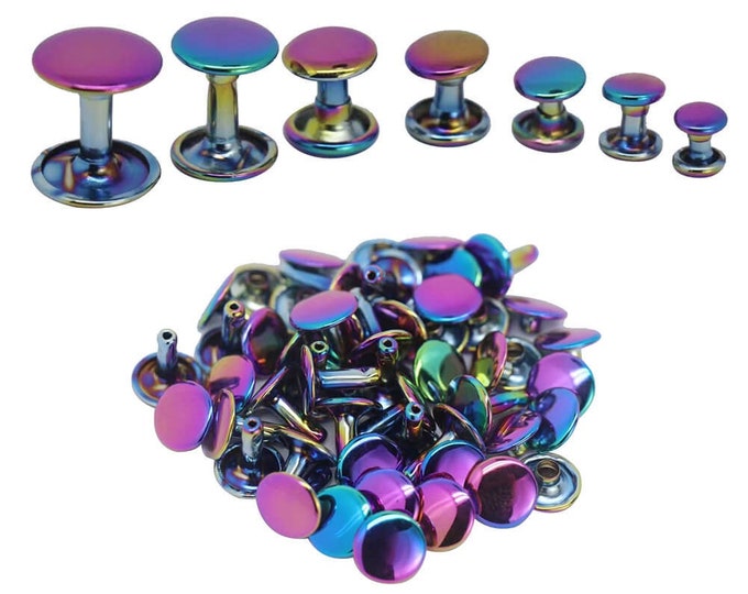 50 Full Sets Double Cap Rivetsecofriendly5 Colors of 7 Etsy