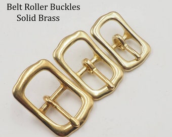 5 PCS Solid Brass Belt Roller Buckles: DIY Hardware