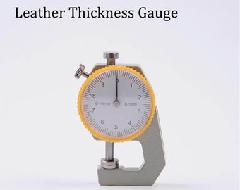 Leather Thickness Gauge: 0-10mm Measuring Tool