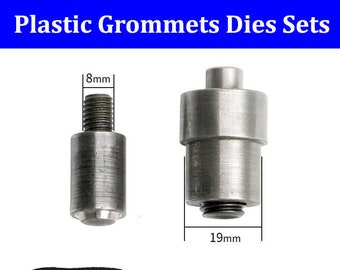 Plastic Grommets Dies Sets (14 sizes)---Plastic Grommets Eyelets Grommets Plastic Grommet Setter Grommet Setting Tool Eyelet Setter Tool Kit