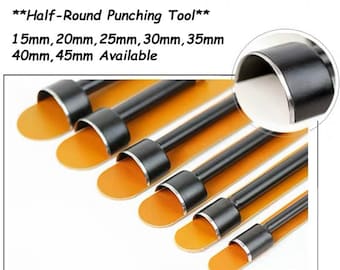 Half-Round Leather Punch Tool: HSS Arc Cutter