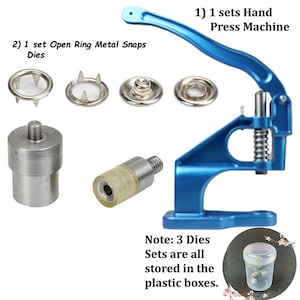 KST-02 Hand Press Machine with Open Ring Metal Snaps Dies