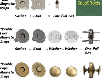 Sewing Magnetic Clasp Fastener Snaps Button For Purse Bag Craft Round Parts Sewing Magnetic Clasp Fastener Snaps Button For Purse Bag Craft Round Parts
