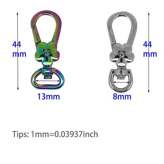 5 PCS Swivel Hooksflower Typekey Chain Clip Hook, Anezus D Ring Clip  Keychain Lanyard Swivel Snap Hooks Clip on Key Ring Purse Hardware -  UK