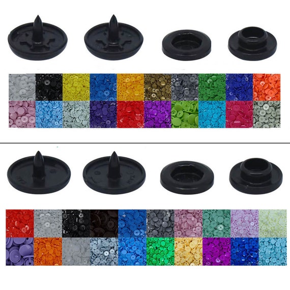KAM Plastic Snaps Fasteners Size 20 Complete Sets Multi-Color