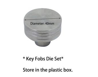 Key Fobs Dies Set////Die Set for Key Fob Hardware with Key Rings Sets,Perfect for Bag Wristlets with Fabric/Ribbon/Webbing/Embossed Key Fobs