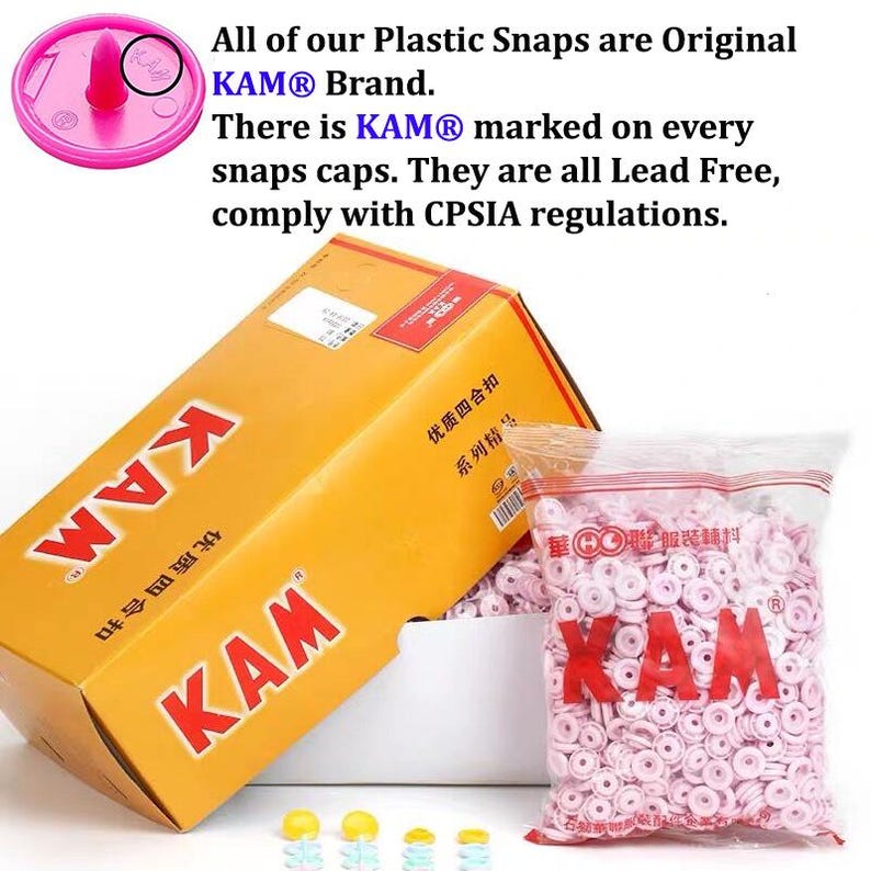 KAM Snaps Color Chart – Plastic Snap Color Card (60 Colors) image 7