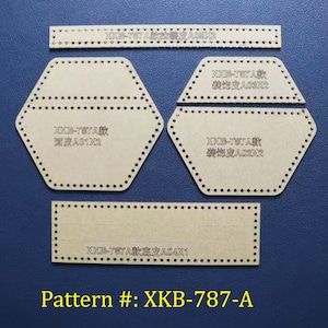 Handmade Acrylic Coin Purse Template: Leather Craft Pattern (XKB-787)