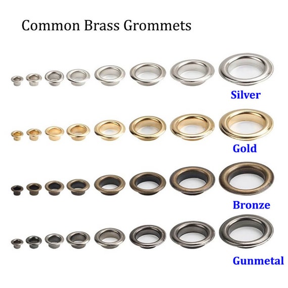 50 Sets Grommets// Silver //eco-friendly13 Sizesbrass Grommets for