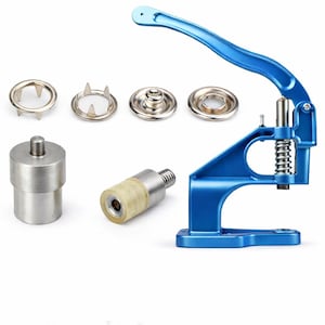 Snap Press Machine – Hand Press with Open Ring Metal Snaps Dies