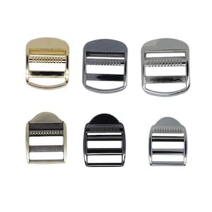 5 PCS Zinc Alloy Adjuster Slider Buckles: Heavy Duty Ladder Lock