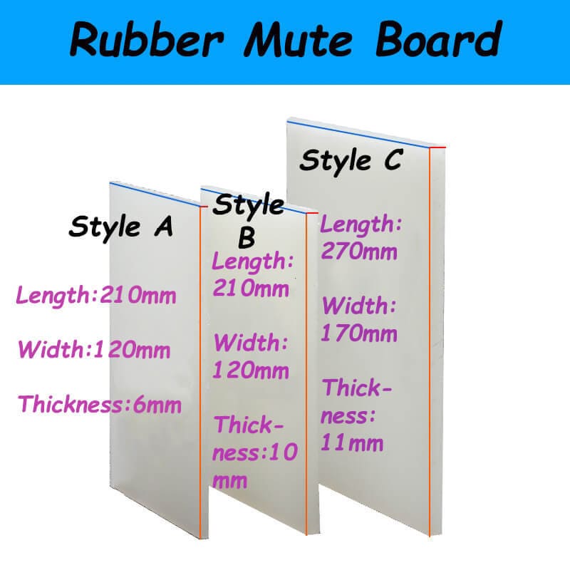 Rubber Mute Board: Leather Craft Punching Pad