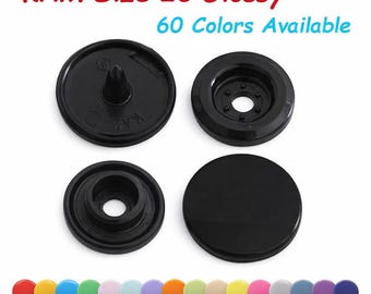 KAM Size 20 Glossy Plastic Snaps: Clothing Fasteners