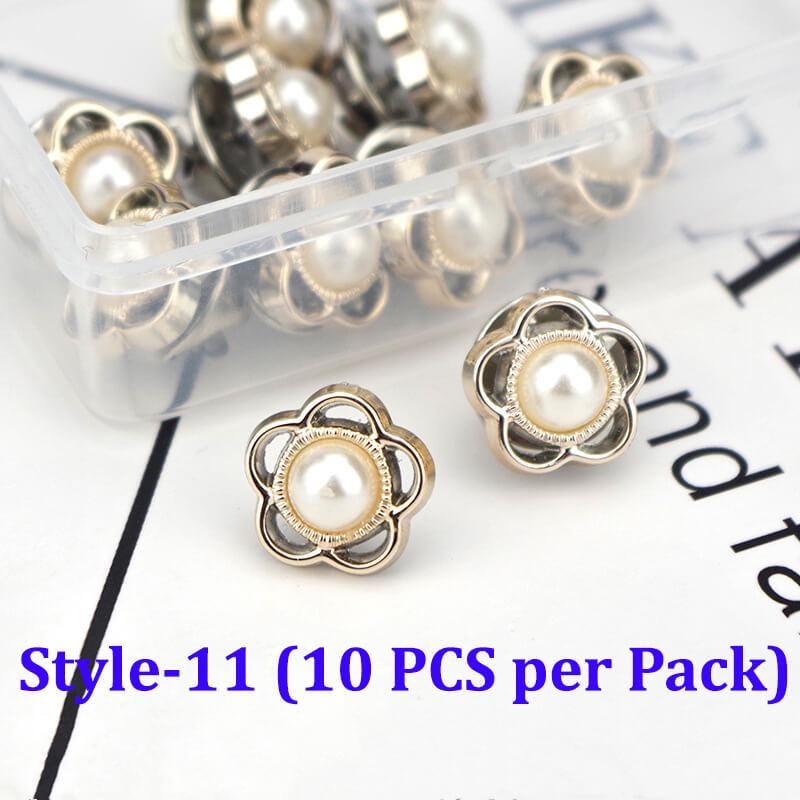 Decorative Pin Buttons, Rhinestone Pin Charms for Clothing, Bags