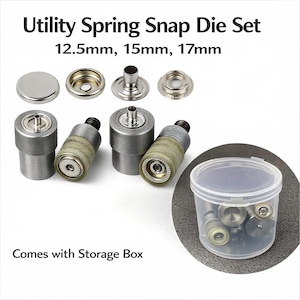 Allzweckfeder Metall Snaps Matrizen-Set (12,5 mm, 15 mm, 17 mm), Snap Press Tool Matrize
