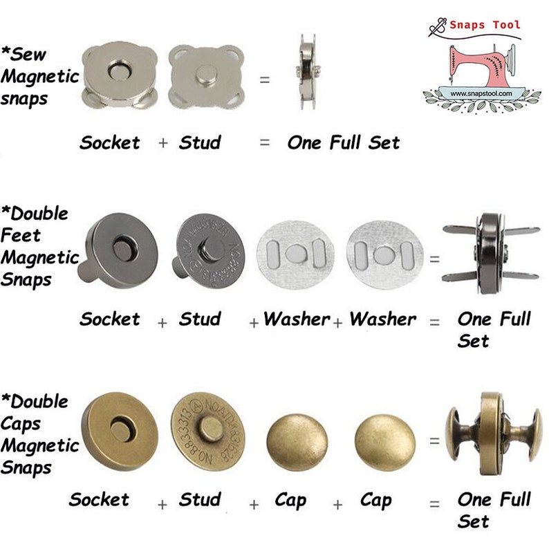 50 Sets Snap Closures Etsy